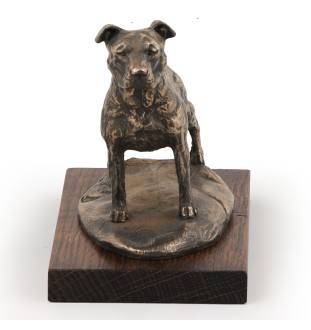 Amerykański Staffordshire terrier figurka na drewnie Art-Dog